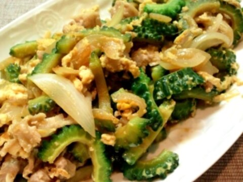 苦味が美味しいゴーヤチャンプル♪簡単・おいしい♪